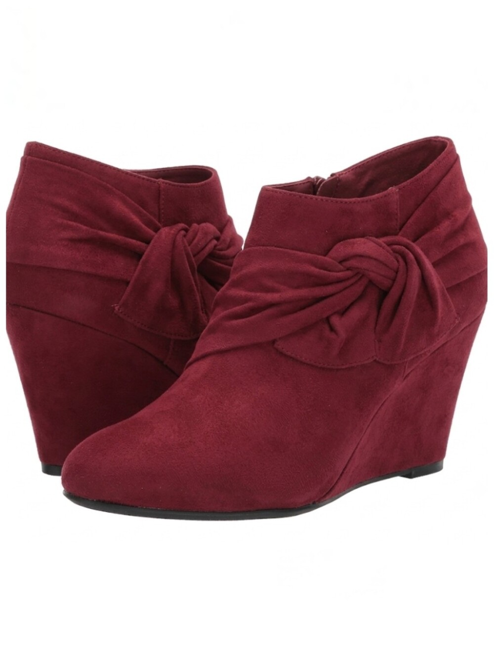 CL by Chinese Laundry Viveca Wedge Ankle Boots Burgundy Red Women's Size 10